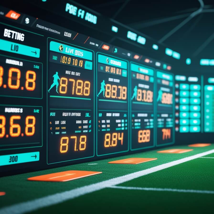 RollCasino sports betting dashboard with live markets